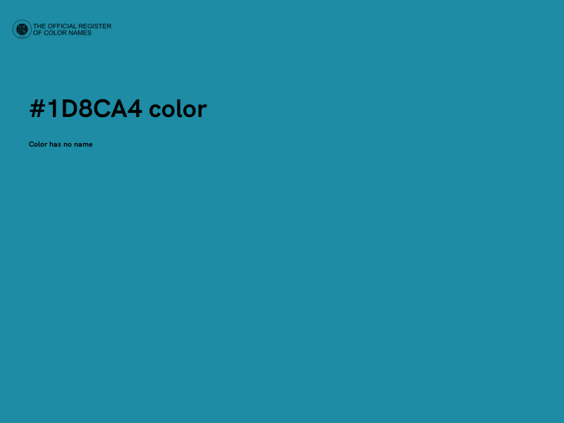 #1D8CA4 color image