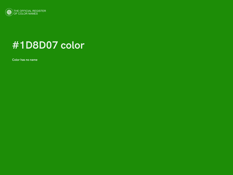 #1D8D07 color image