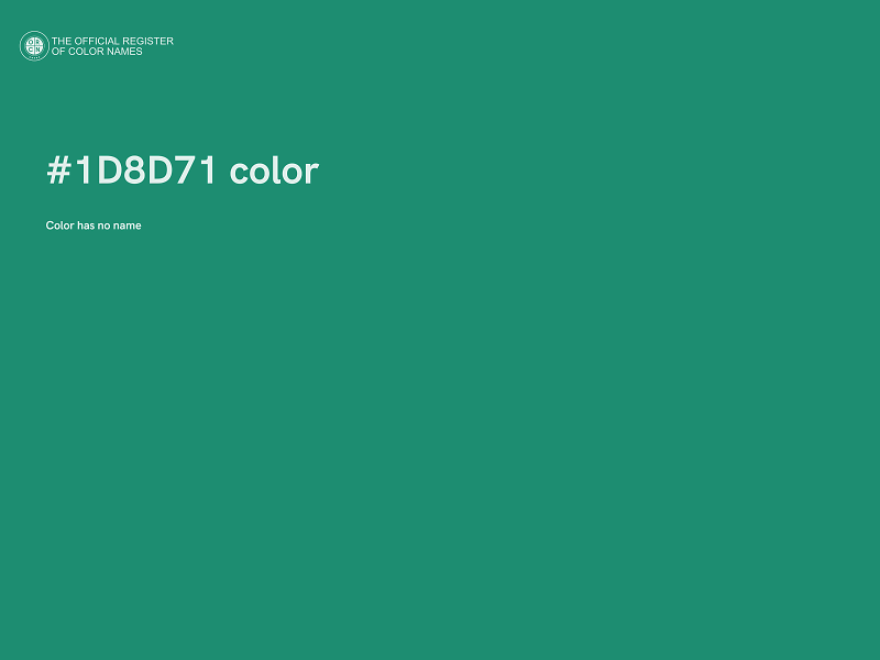 #1D8D71 color image