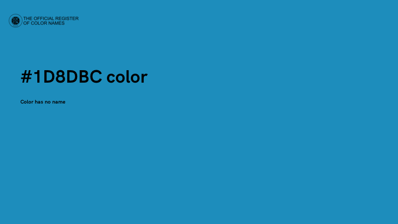 #1D8DBC color image