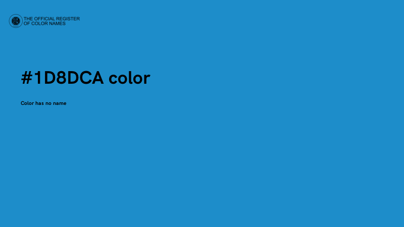 #1D8DCA color image