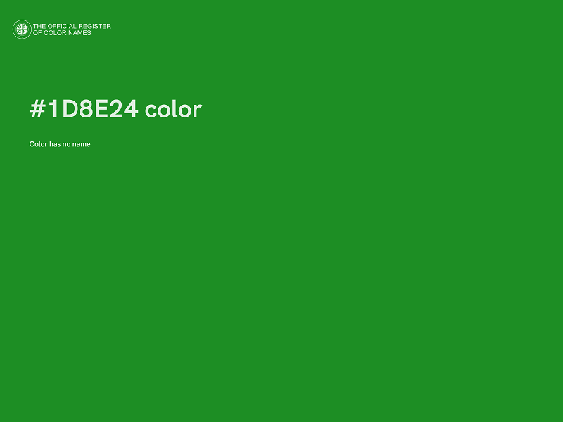 #1D8E24 color image