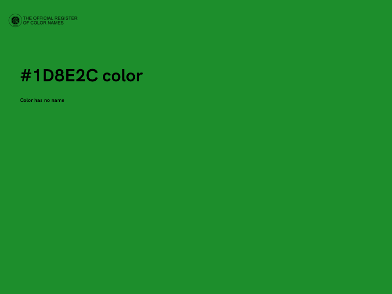 #1D8E2C color image