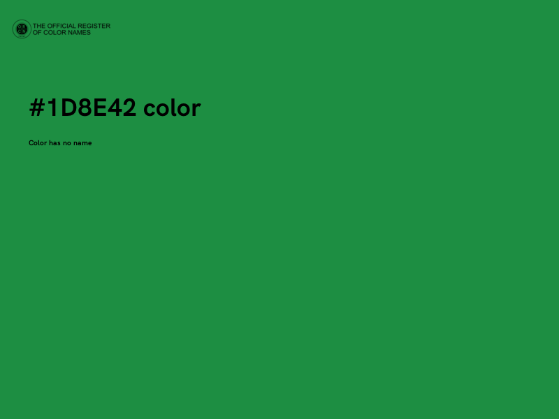 #1D8E42 color image