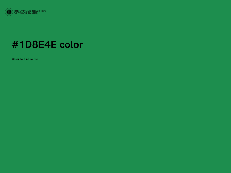 #1D8E4E color image