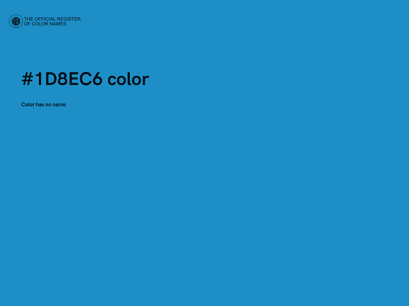 #1D8EC6 color image