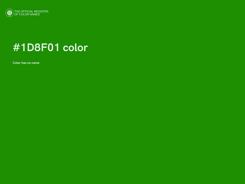 #1D8F01 color image