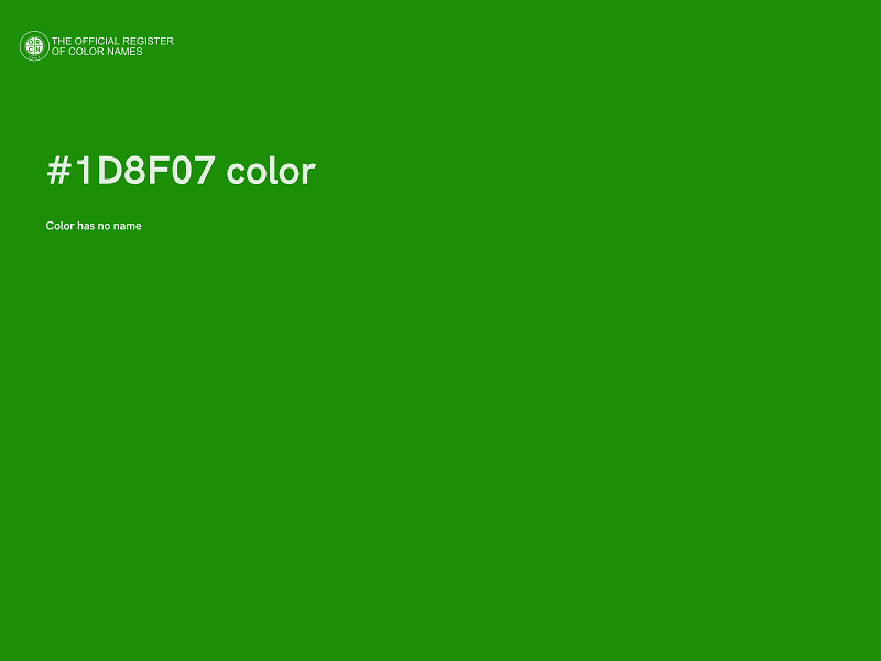 #1D8F07 color image