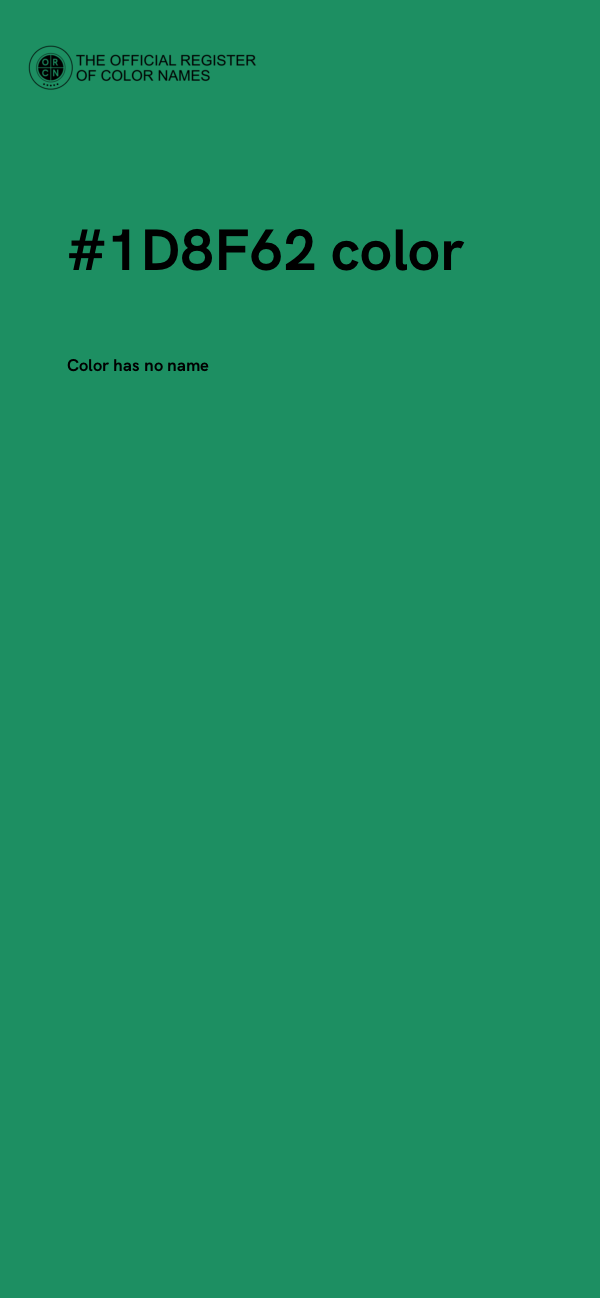 #1D8F62 color image