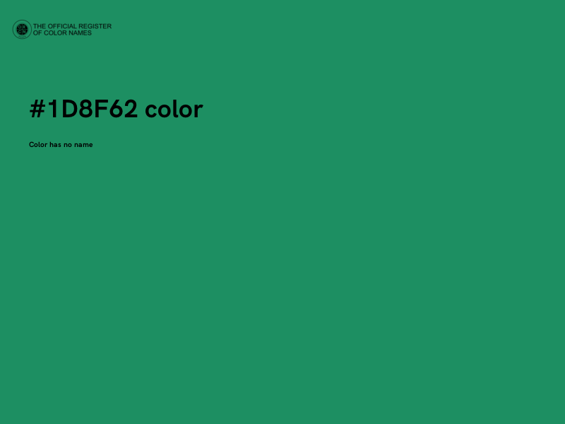 #1D8F62 color image
