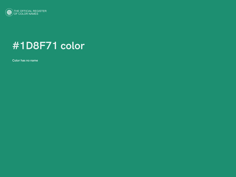 #1D8F71 color image