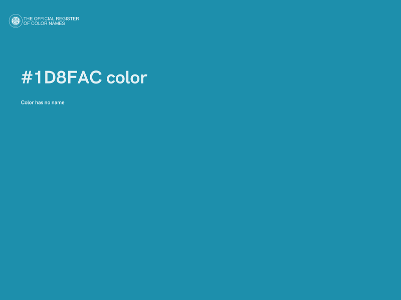 #1D8FAC color image