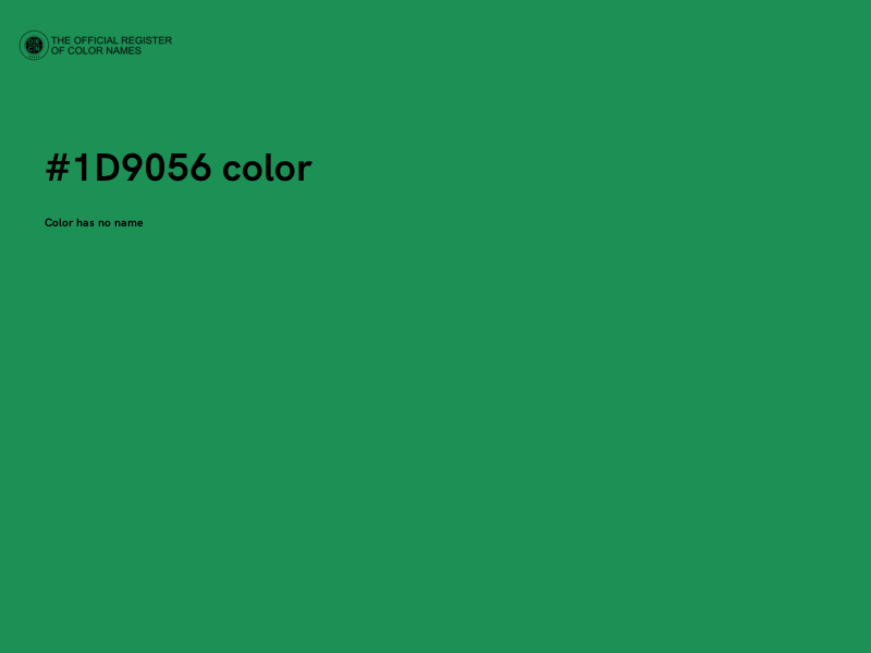 #1D9056 color image