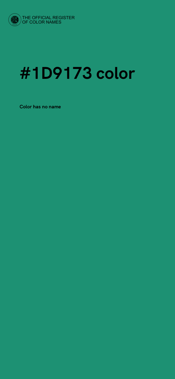 #1D9173 color image