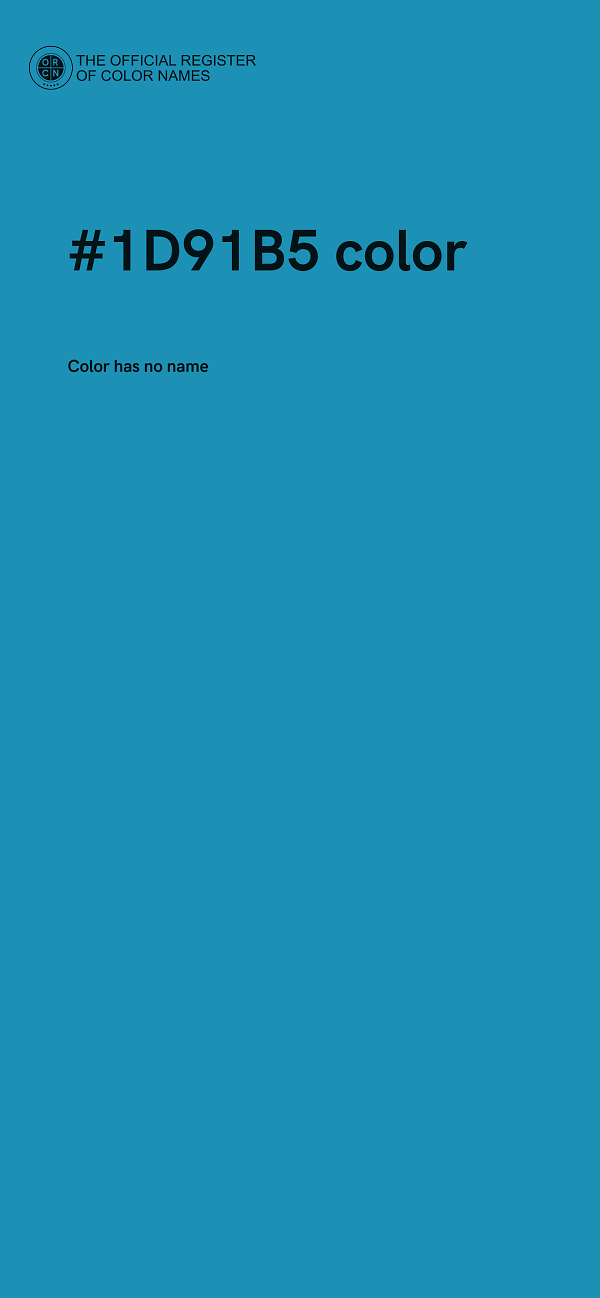 #1D91B5 color image