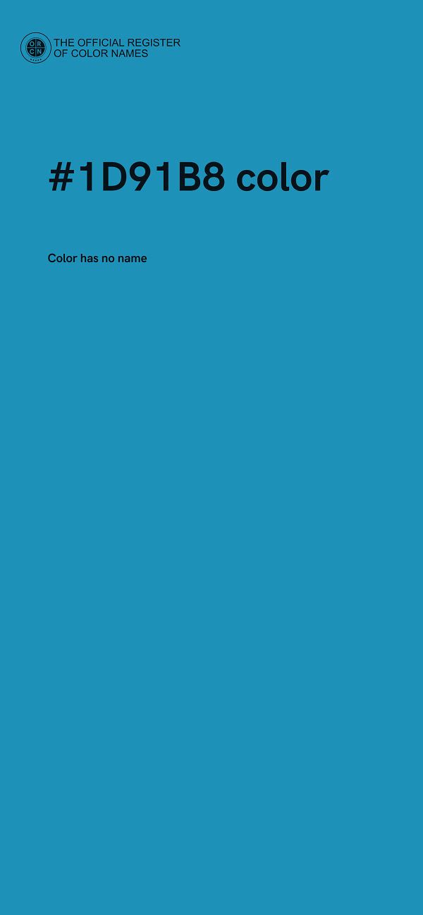 #1D91B8 color image