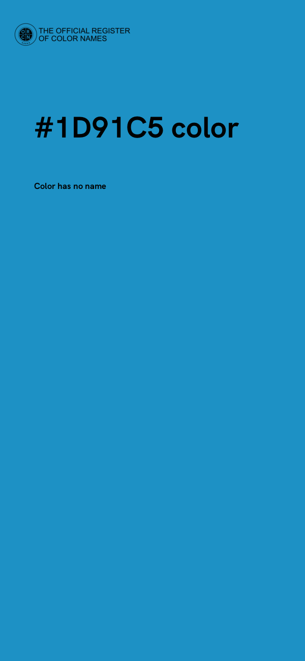 #1D91C5 color image