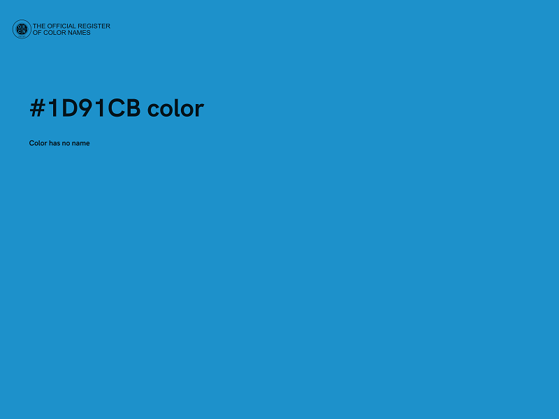 #1D91CB color image