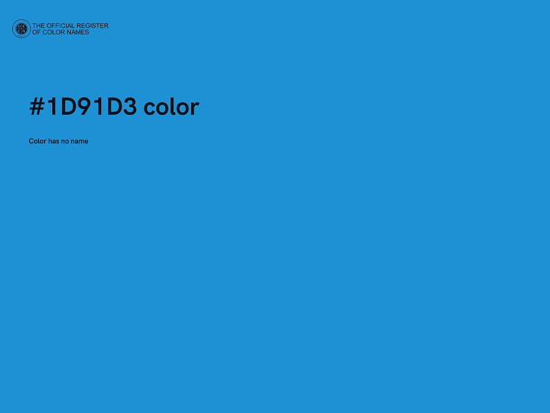 #1D91D3 color image