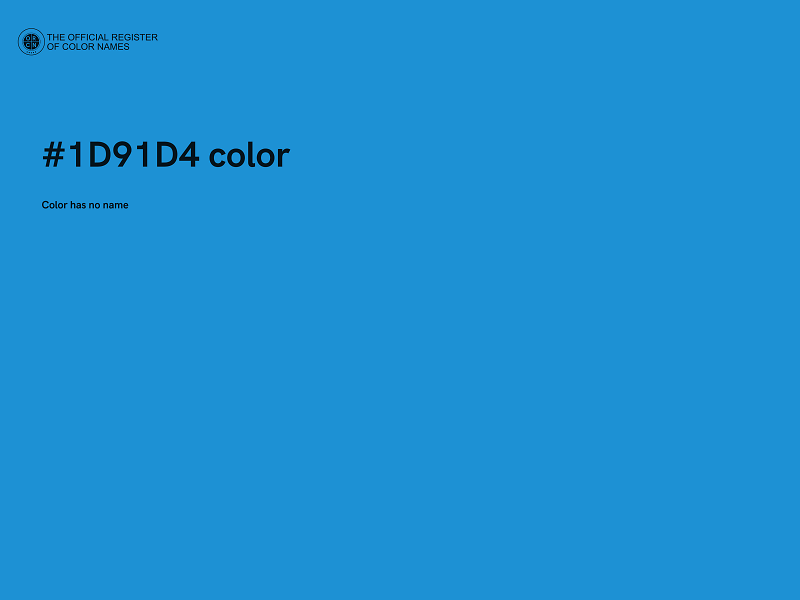 #1D91D4 color image