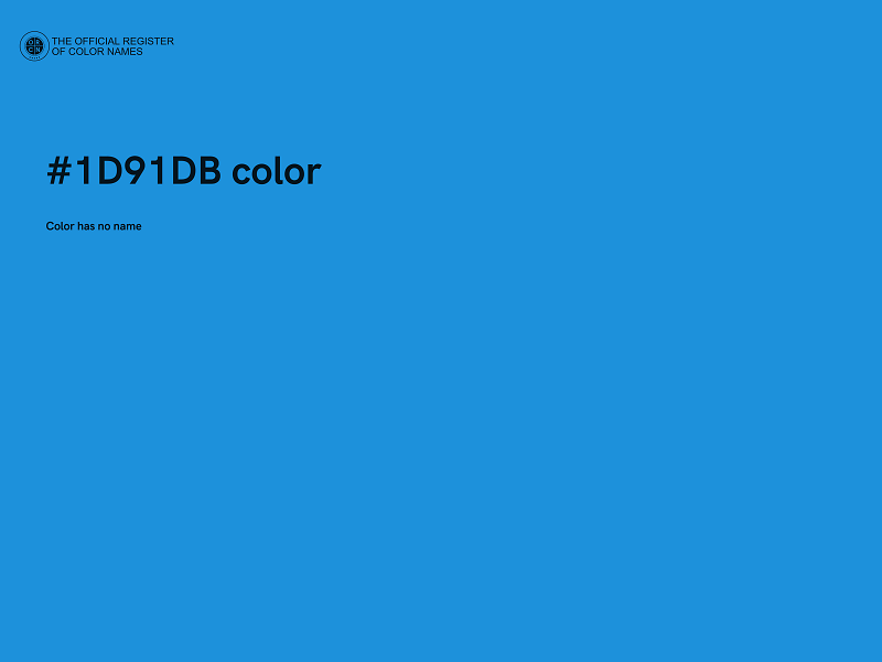 #1D91DB color image