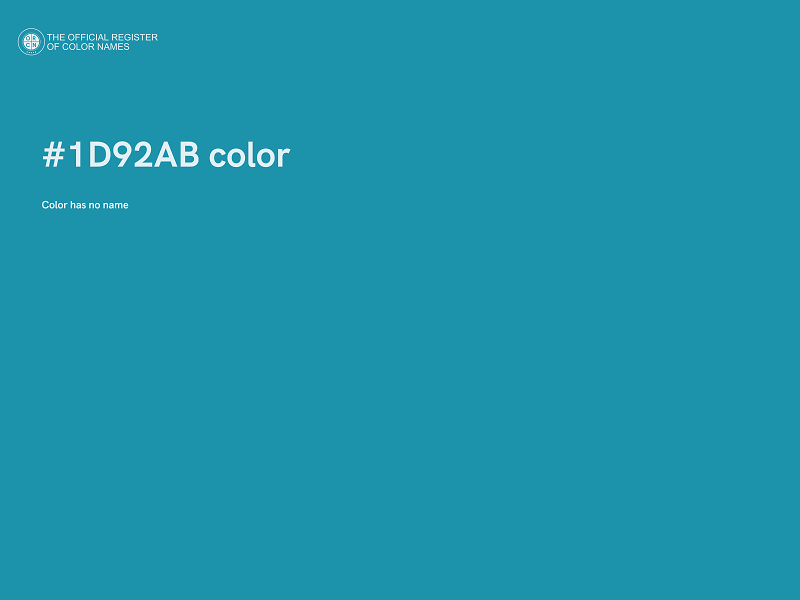 #1D92AB color image
