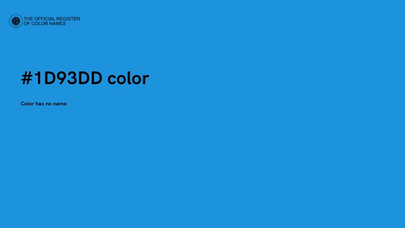 #1D93DD color image