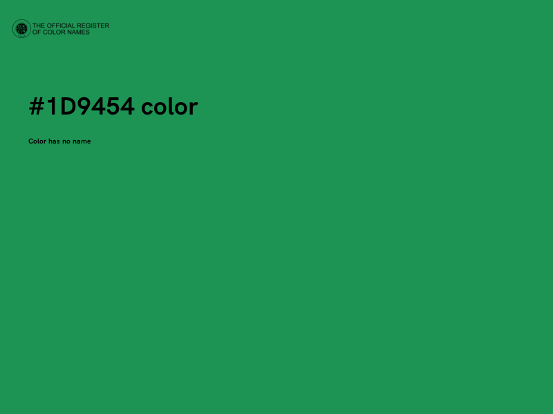 #1D9454 color image