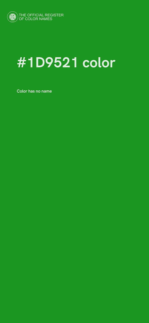 #1D9521 color image