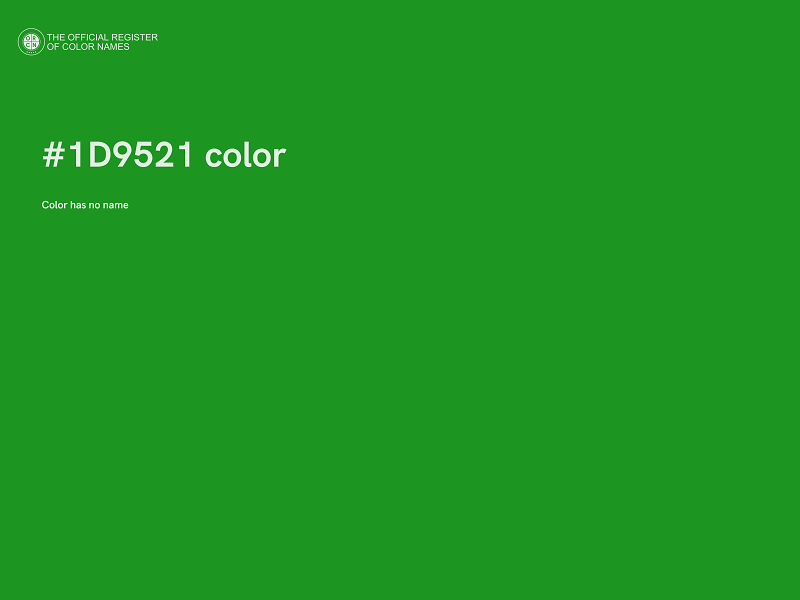 #1D9521 color image