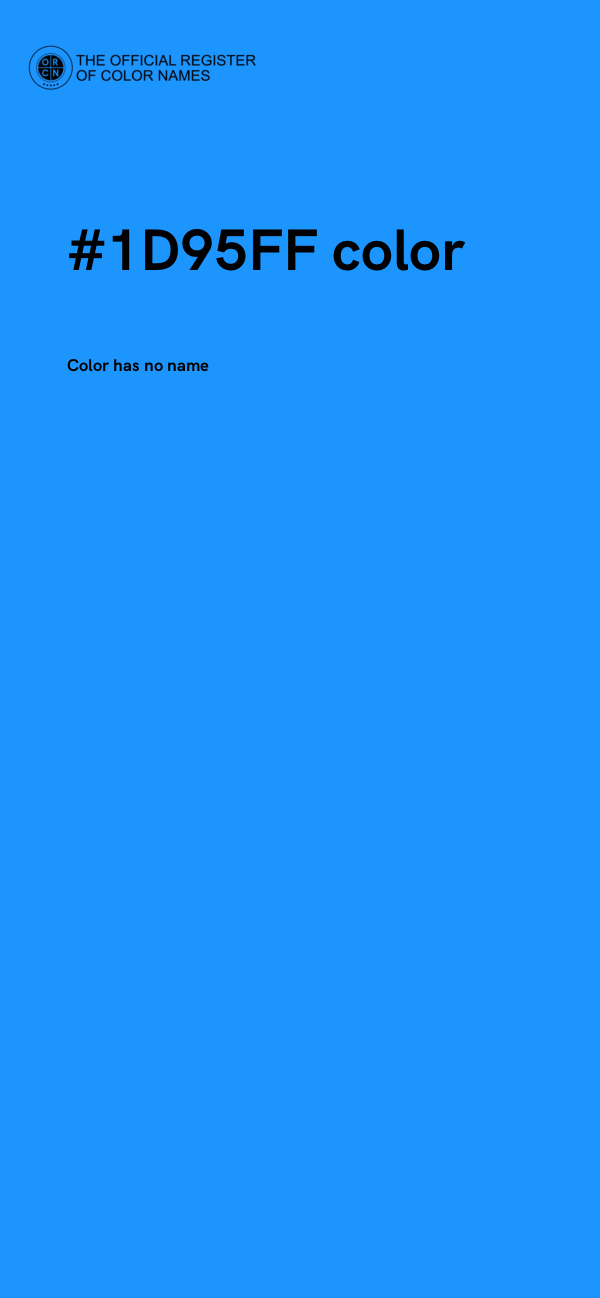 #1D95FF color image