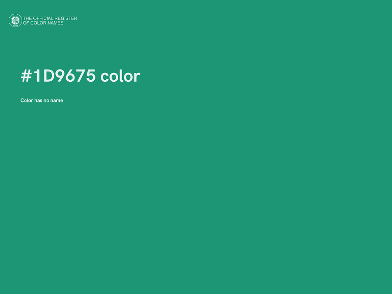 #1D9675 color image