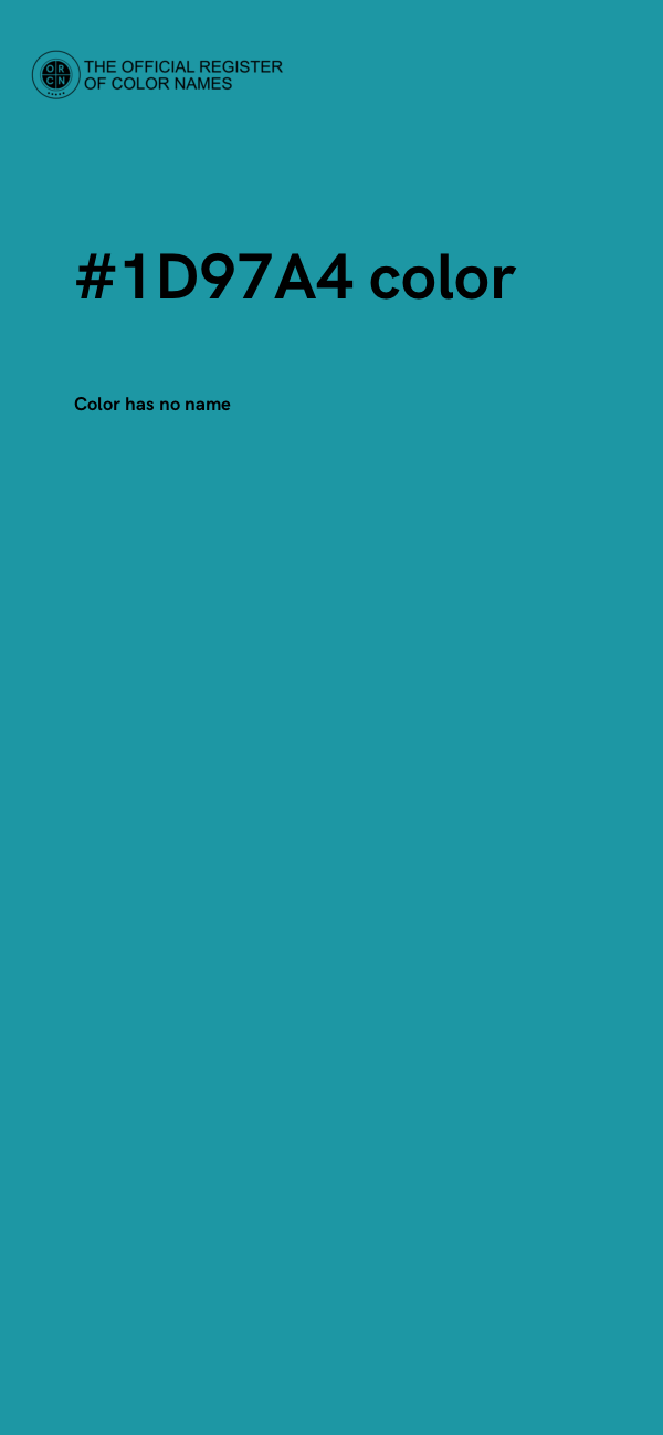 #1D97A4 color image