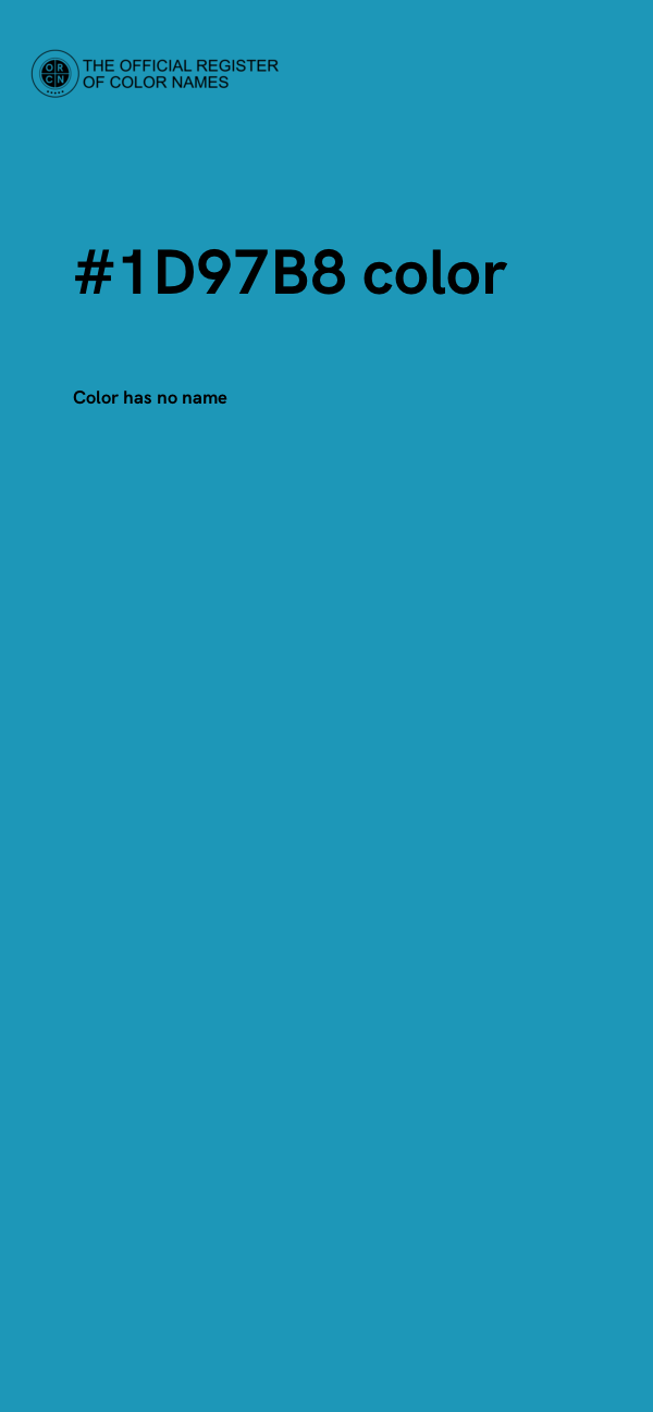 #1D97B8 color image
