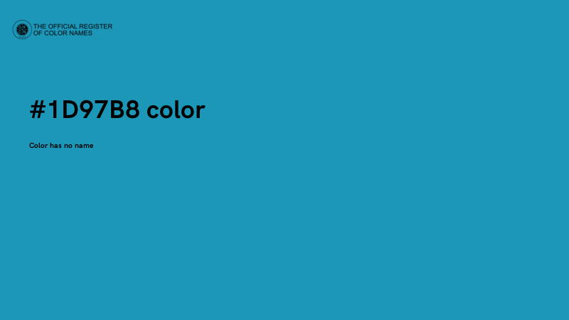#1D97B8 color image