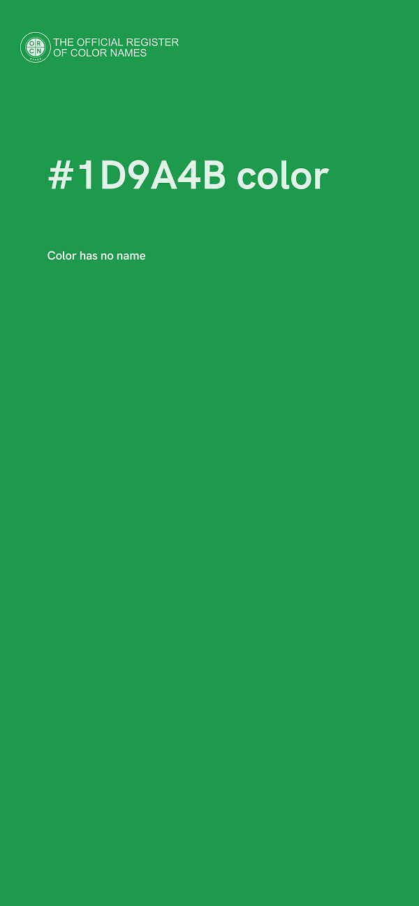 #1D9A4B color image