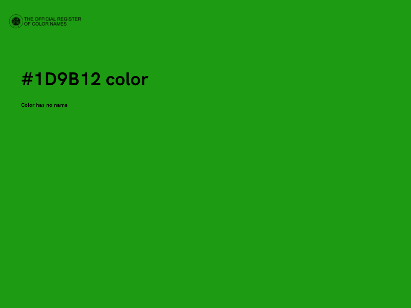 #1D9B12 color image
