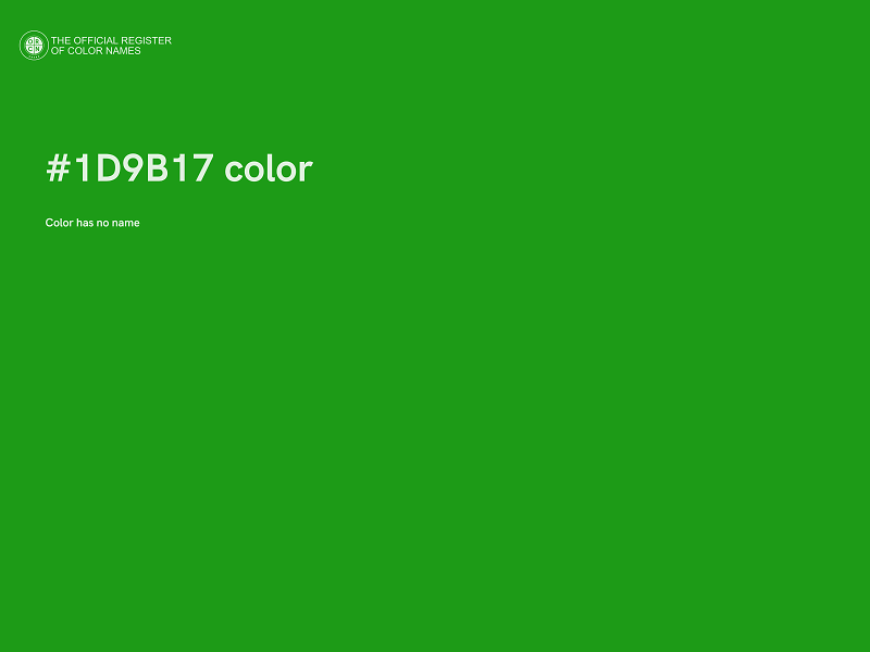 #1D9B17 color image