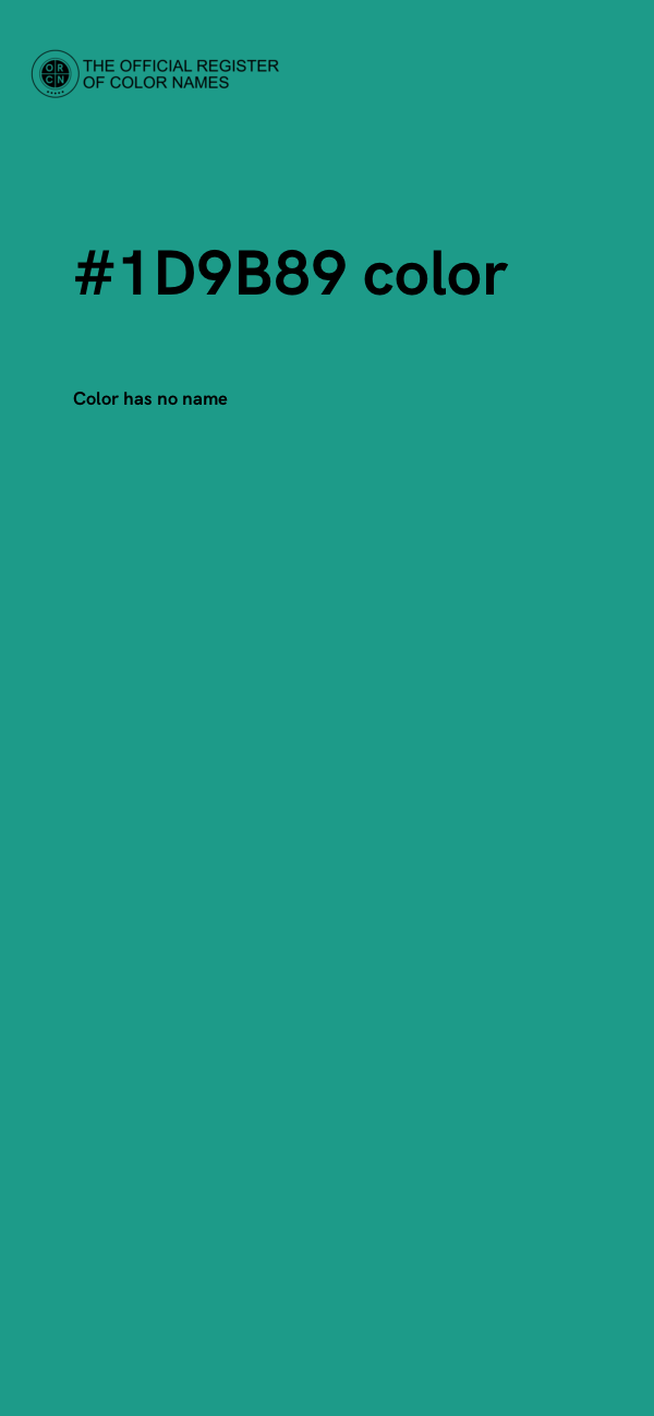 #1D9B89 color image