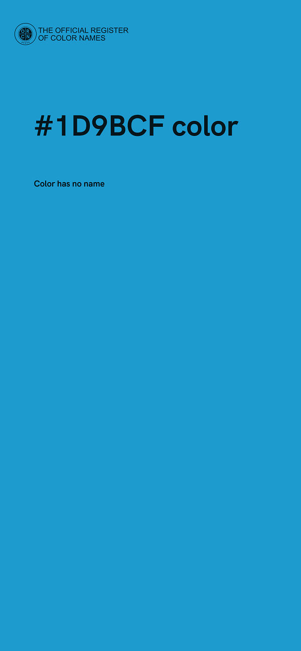 #1D9BCF color image
