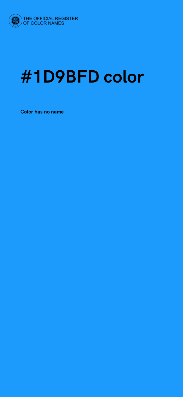 #1D9BFD color image