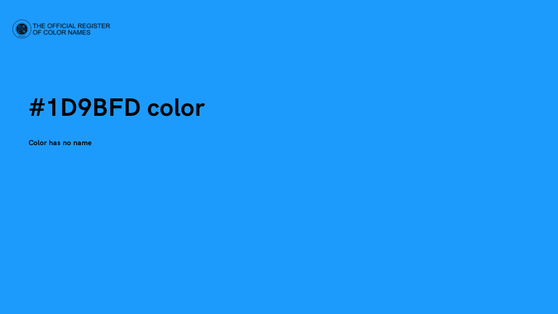 #1D9BFD color image