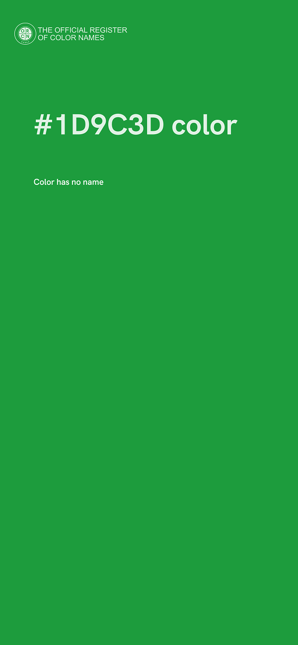 #1D9C3D color image