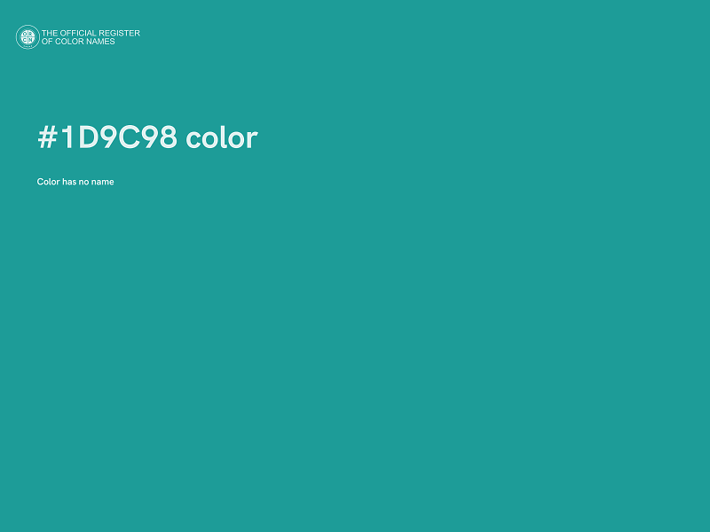 #1D9C98 color image