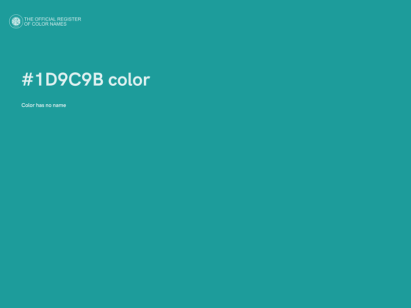 #1D9C9B color image