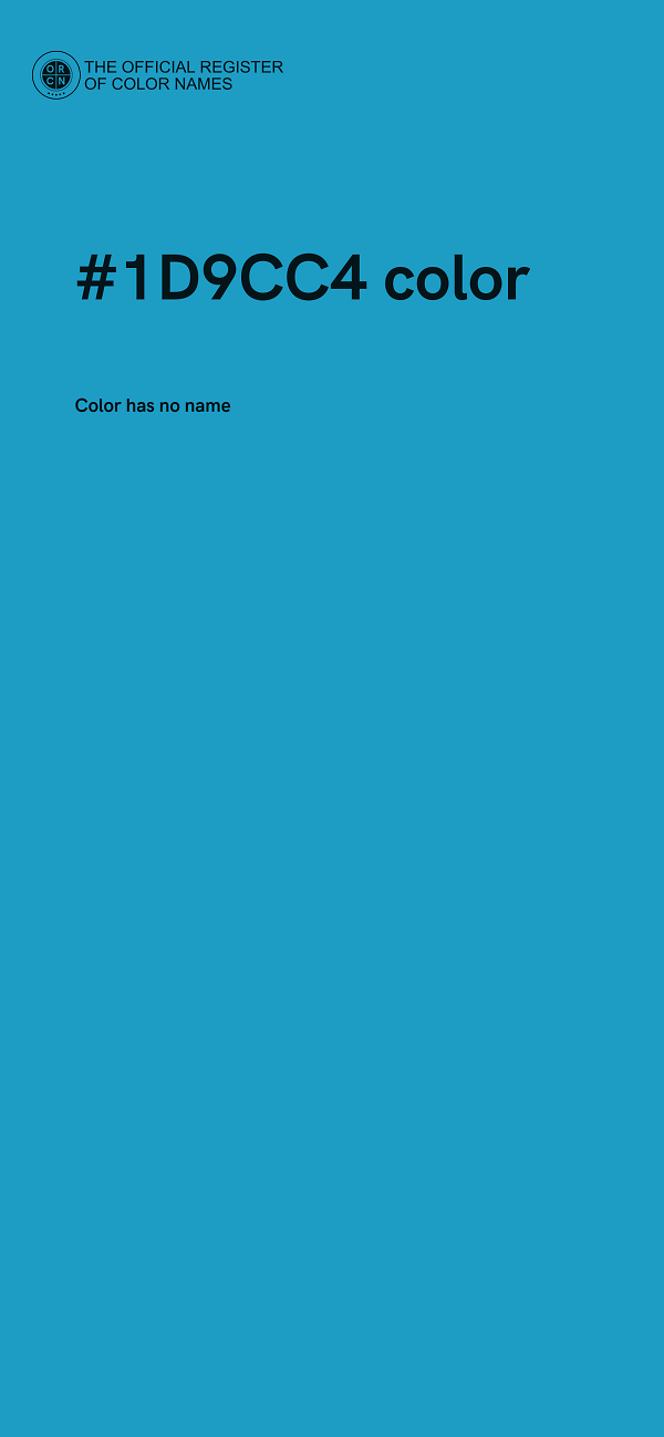 #1D9CC4 color image