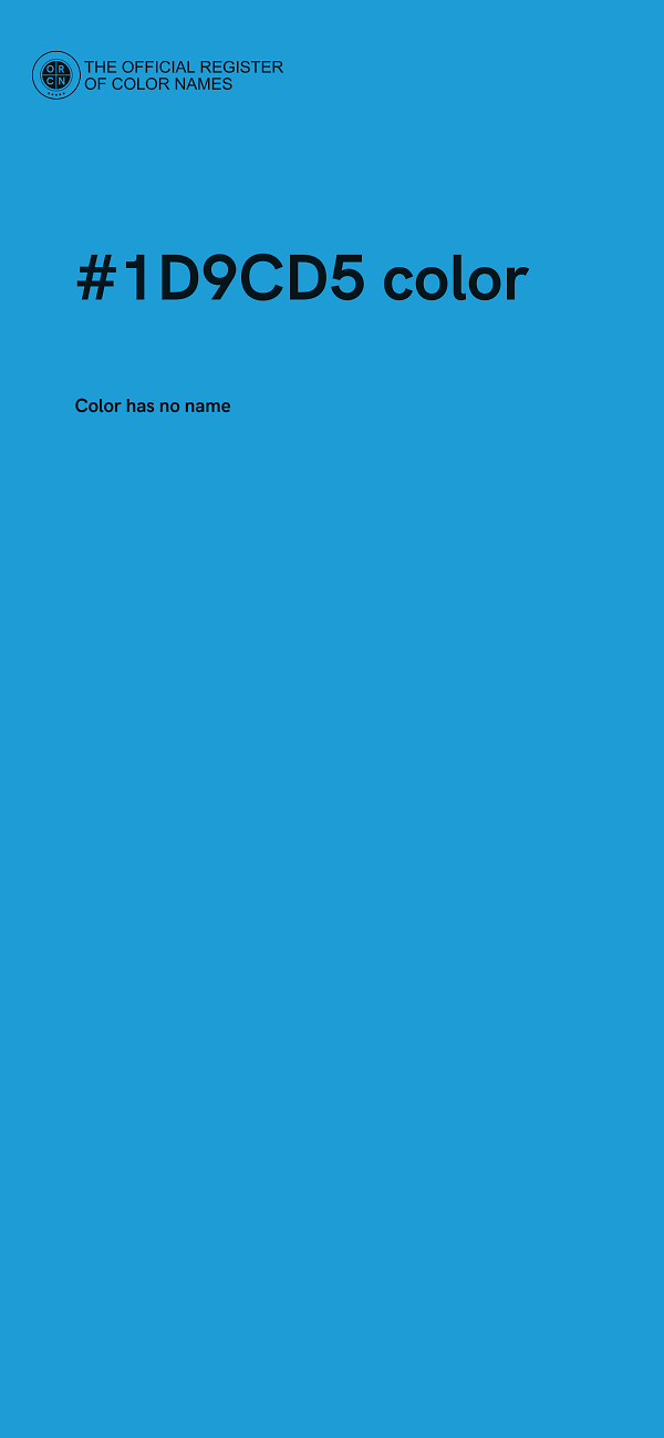 #1D9CD5 color image