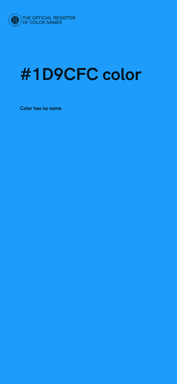 #1D9CFC color image
