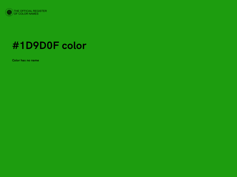#1D9D0F color image