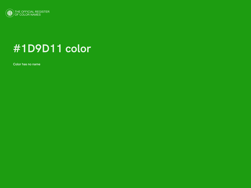 #1D9D11 color image